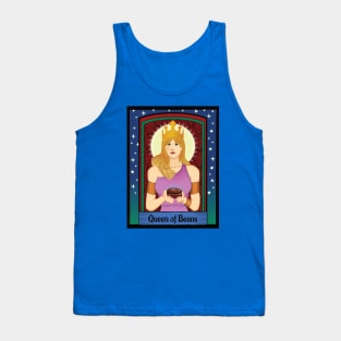 Queen of Beans Tarot Card Tank Top